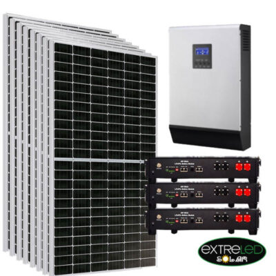 Kit solar 21.600Wh/día con batería Litio 7.2kw Dyness